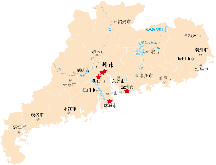 广东省手绘地图图片